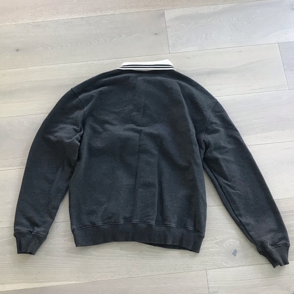 Drole De Monsieur gray le’ Polo sweatshirt shirt  Polo Shirts sz small S - Picture 8 of 10